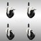 Service Caster 4 Inch 316SS Soft Rubber Swivel 3/4 Inch Stem Caster Lock Brake SCC, 2PK SCC-SS316TTLEX20S414-SRS-2-S-2-34 - alternate 1
